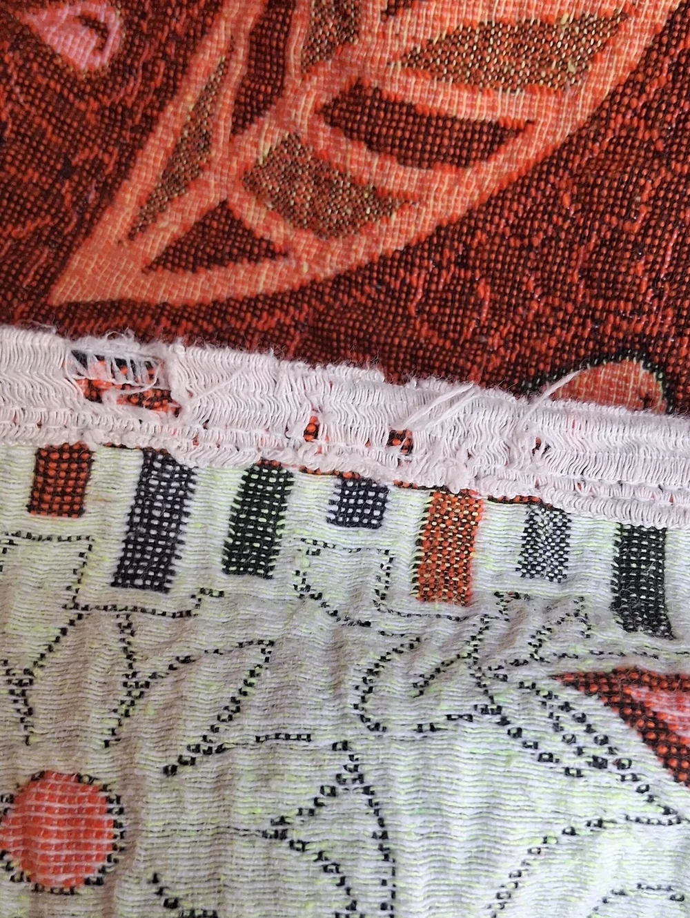 Bohemian Quilt Full / Queen Rust Orange